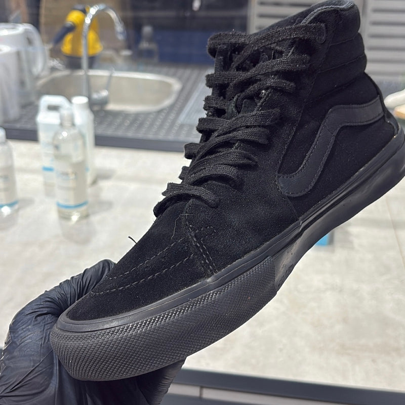Vans Old Skool Gamuza - después de limpieza con SneakClean, resultado real