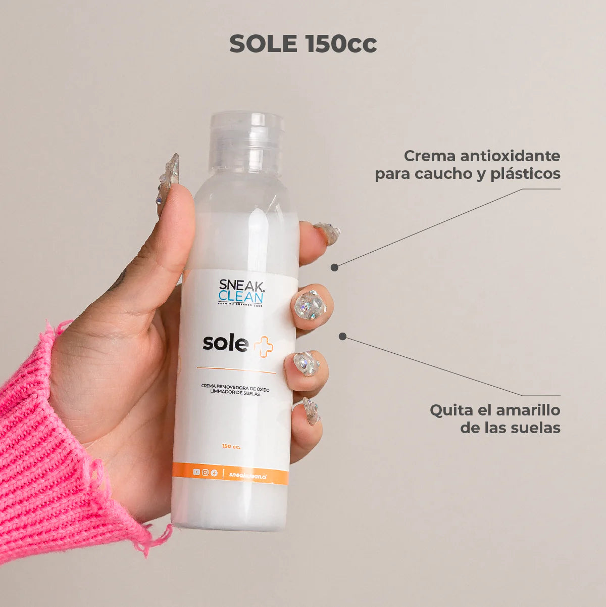 SneakSole 150cc - Blanqueador Suelas Zapatillas