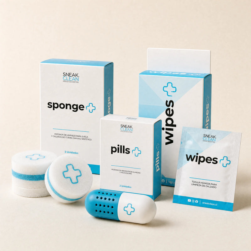 Pack Amigo Secreto SneakClean — regalo sneakerhead con Sponge+, Pills+ y Wipes+ para cuidado de zapatillas