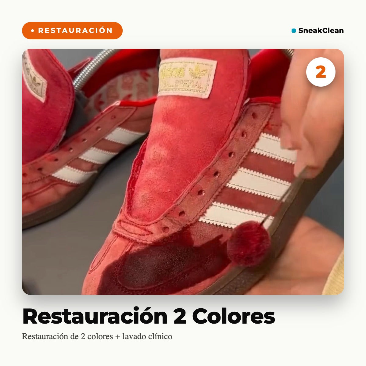 Restauración 2 Colores SneakClean — Incluye Lavado