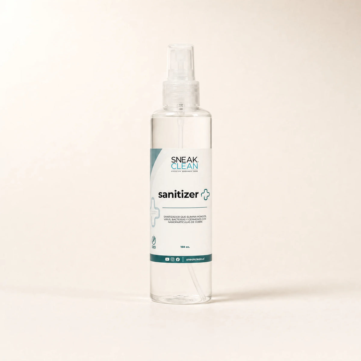 Sanitizador SneakClean Sanitizer+ 150ml con nanopartículas de cobre para zapatillas