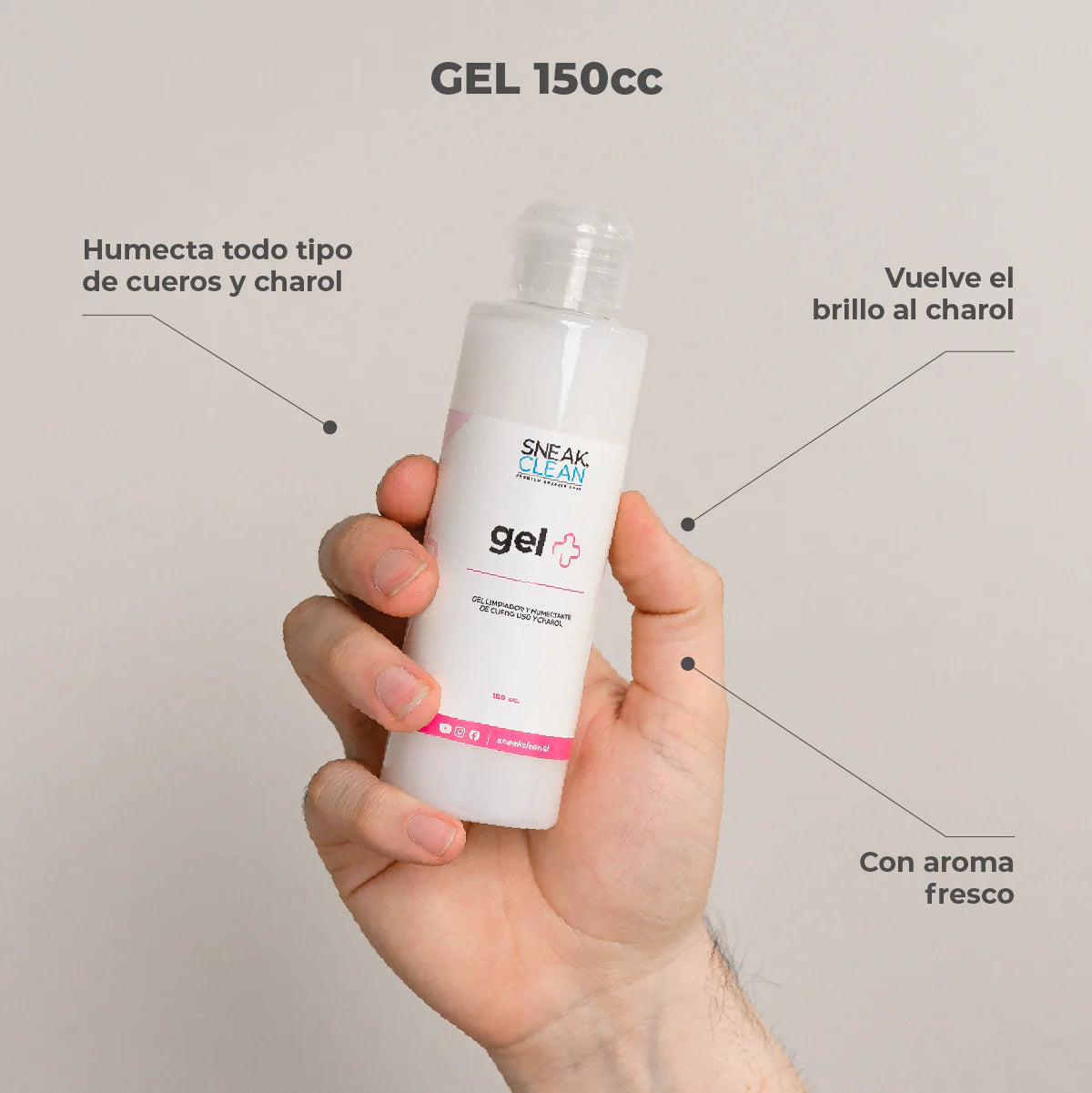 Gel 150cc SneakClean - Hidratante Cuero Zapatillas