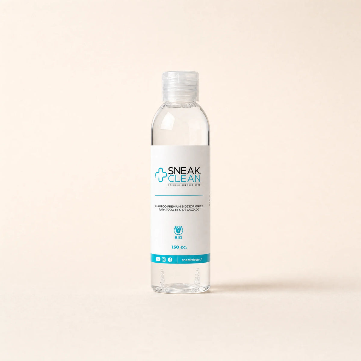 Shampoo biodegradable SneakClean 150cc para zapatillas